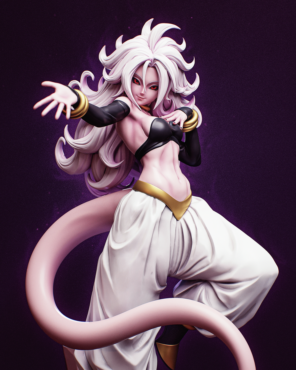 Android 21 – Dragon Ball FighterZ Majin Resin Statue | Hand-Painted Collector Figure