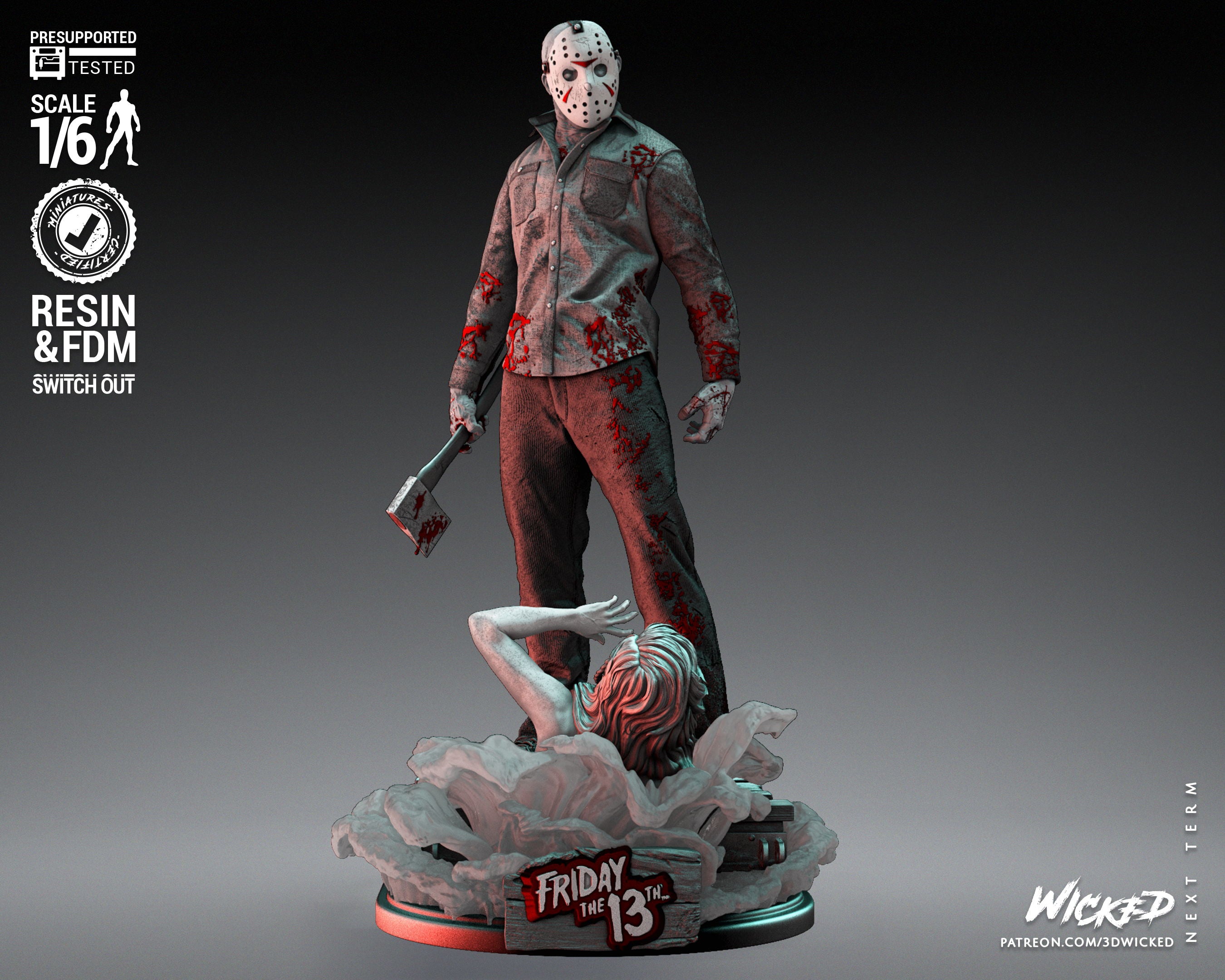 Jason Voorhees – Friday the 13th – 1:6 Scale Hand-Painted Resin Statue