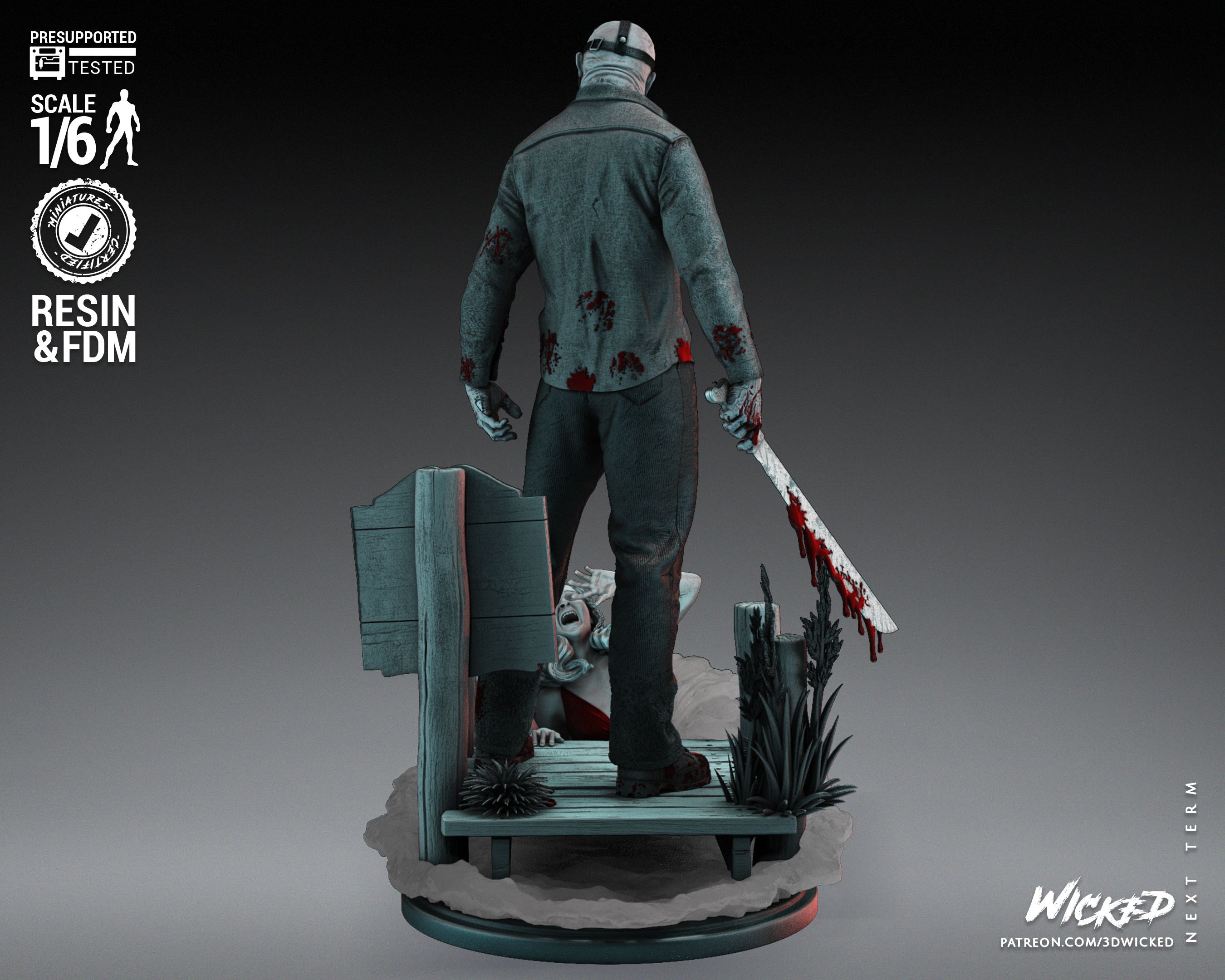Jason Voorhees – Friday the 13th – 1:6 Scale Hand-Painted Resin Statue