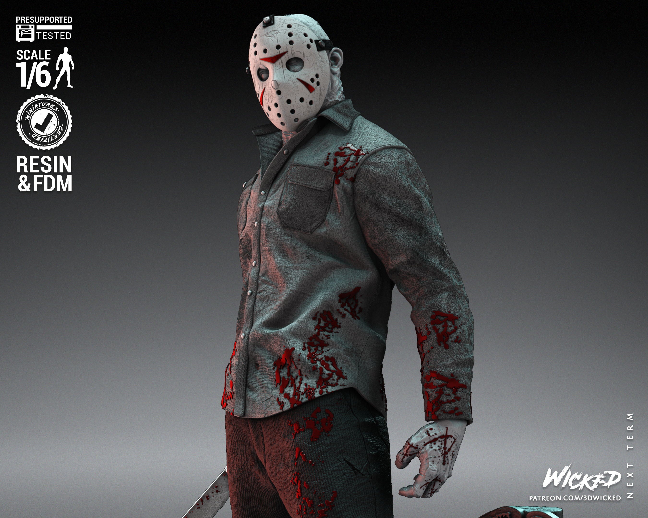 Jason Voorhees – Friday the 13th – 1:6 Scale Hand-Painted Resin Statue
