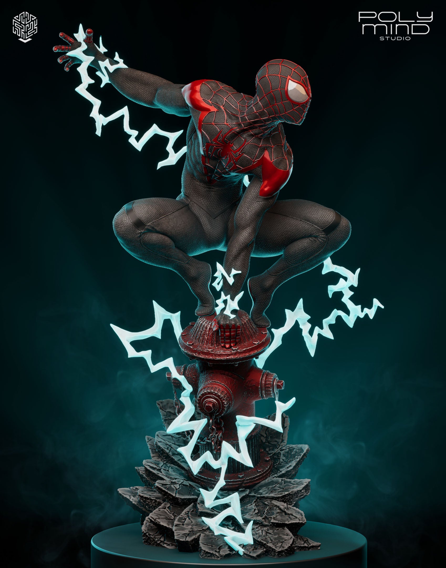Miles Morales Spider-Man – Marvel – 1:6 Scale Hand-Painted Resin Statue
