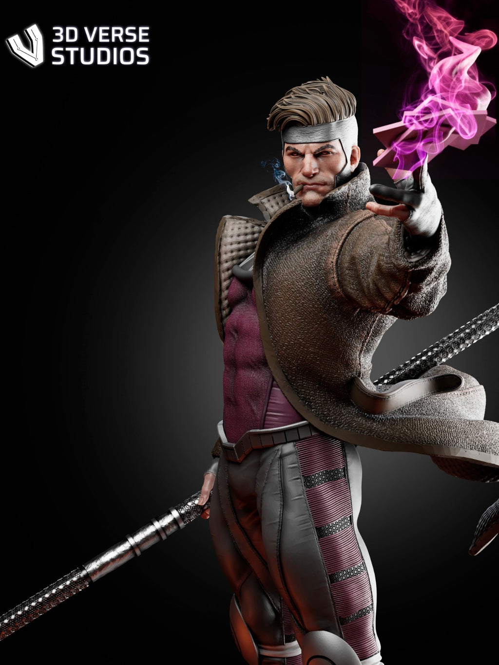 Gambit – Marvel – 1:6 Scale Hand-Painted Resin Statue