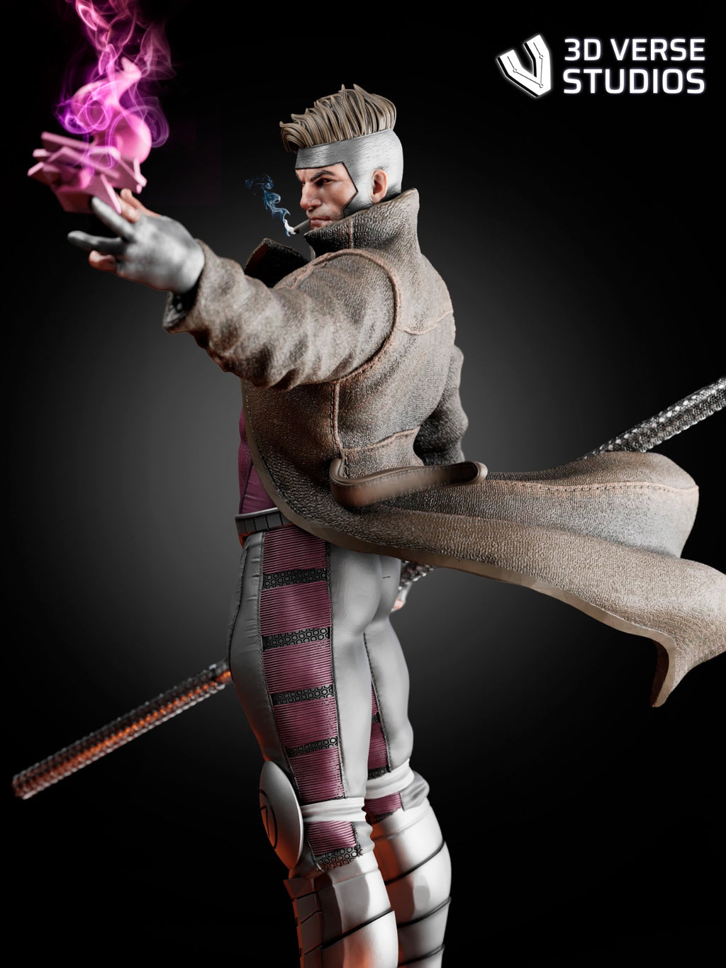 Gambit – Marvel – 1:6 Scale Hand-Painted Resin Statue