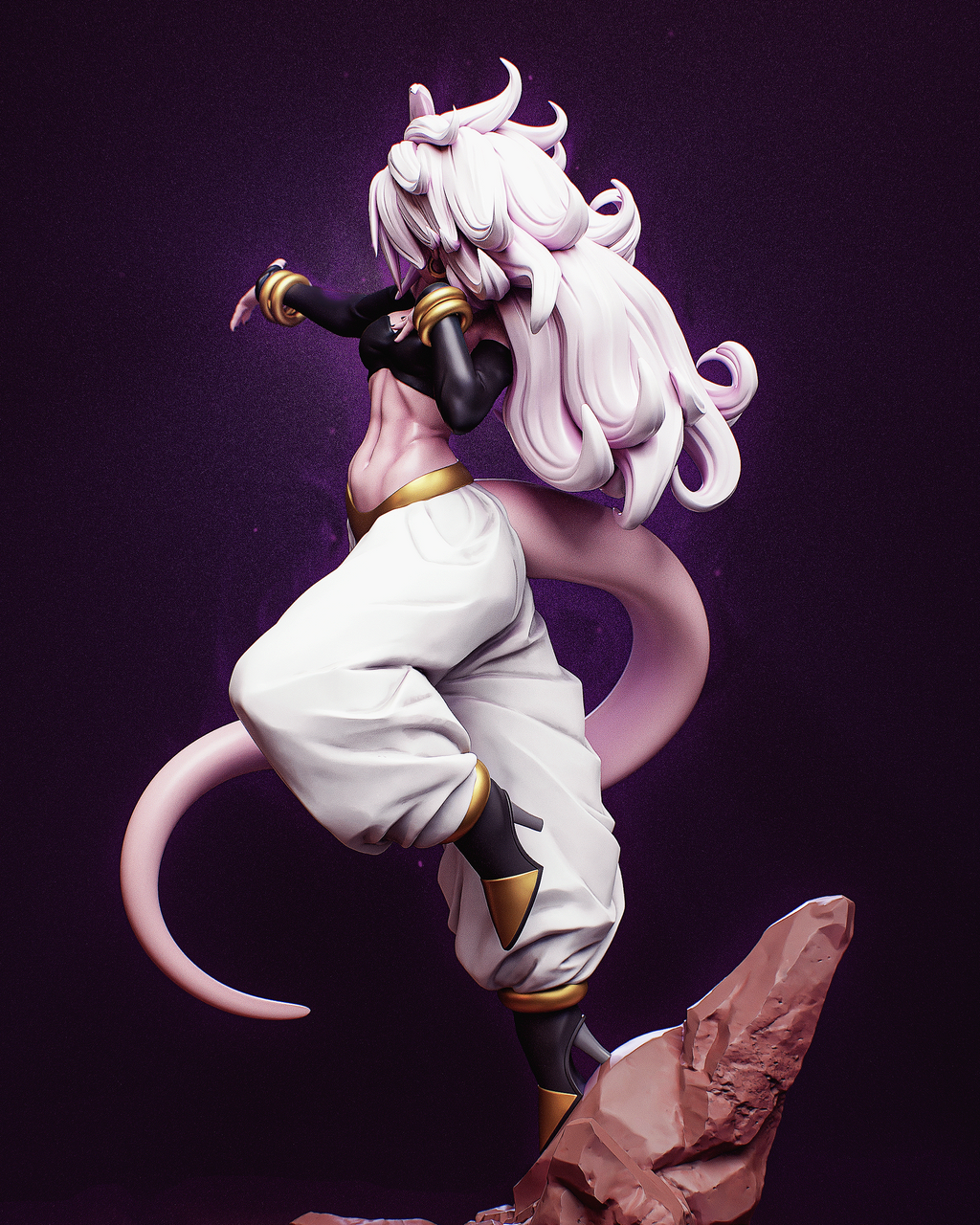 Android 21 – Dragon Ball FighterZ Majin Resin Statue | Hand-Painted Collector Figure