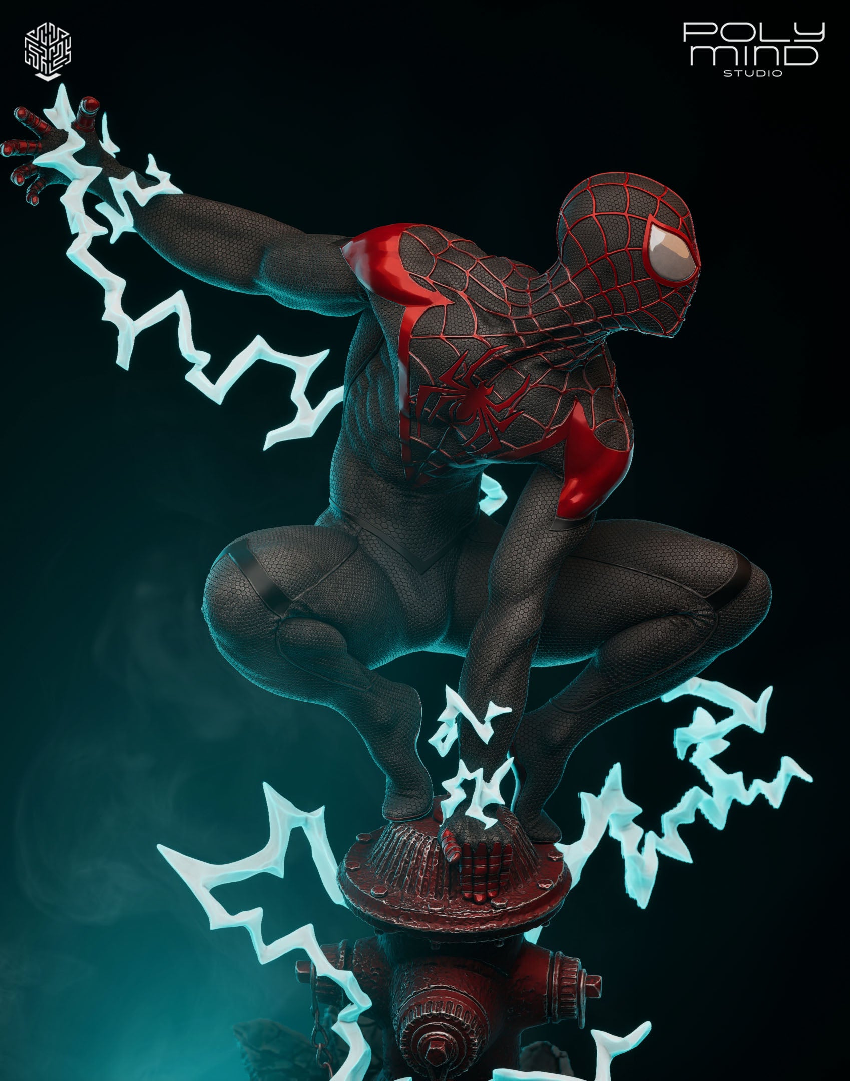 Miles Morales Spider-Man – Marvel – 1:6 Scale Hand-Painted Resin Statue