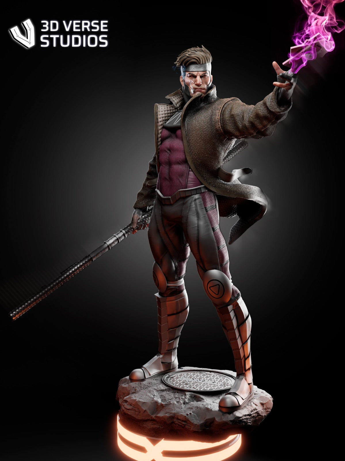 Gambit – Marvel – 1:6 Scale Hand-Painted Resin Statue