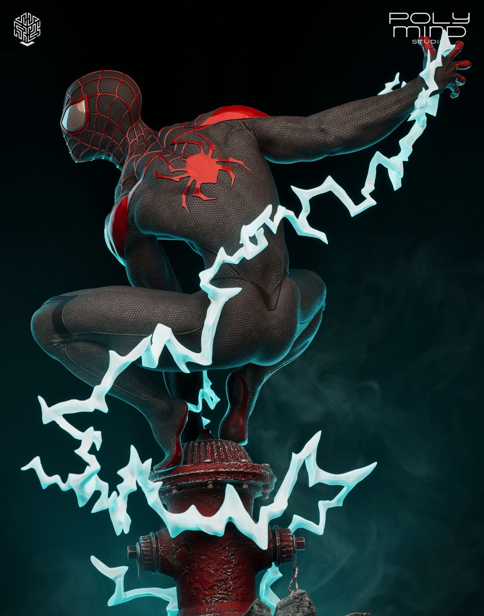 Miles Morales Spider-Man – Marvel – 1:6 Scale Hand-Painted Resin Statue