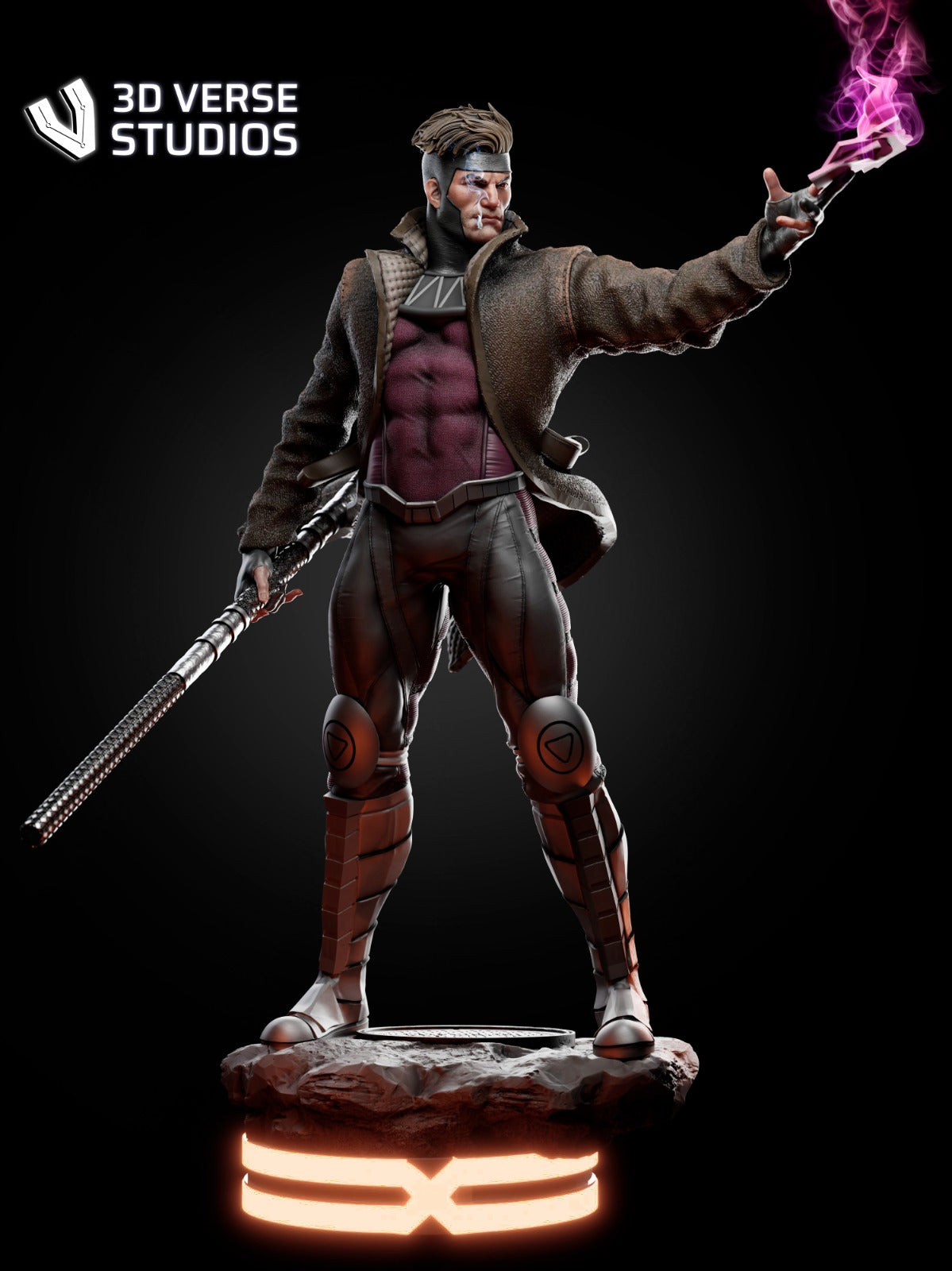Gambit – Marvel – 1:6 Scale Hand-Painted Resin Statue