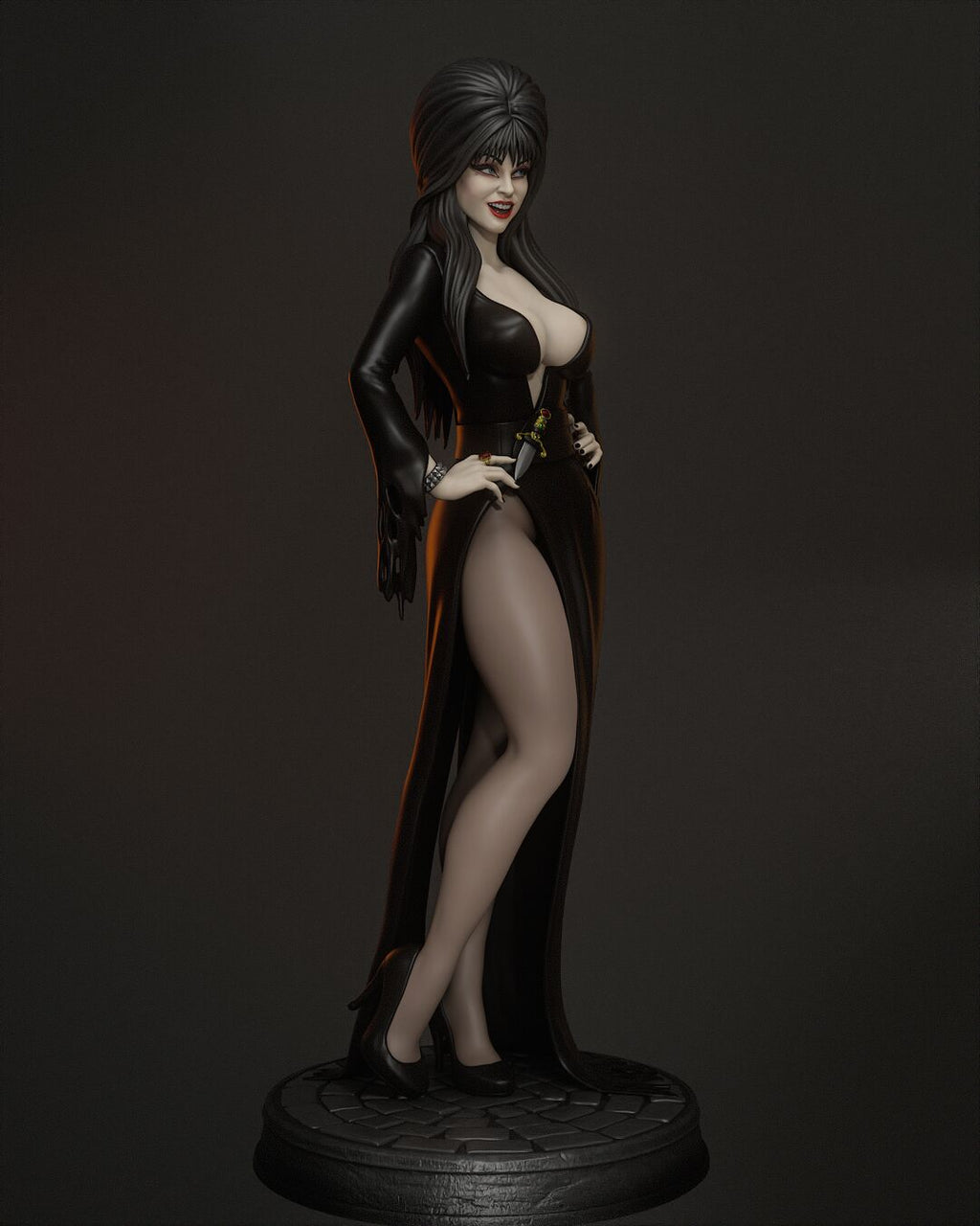 Elvira, Mistress of the Dark – 1:6 Scale Hand-Painted Resin Statue