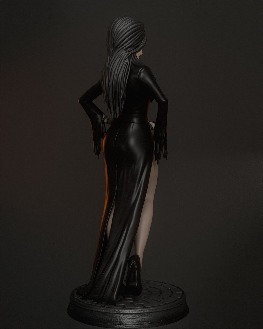 Elvira, Mistress of the Dark – 1:6 Scale Hand-Painted Resin Statue