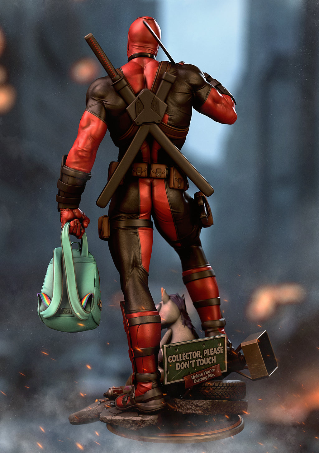 Deadpool – Marvel – 1:6 Scale Hand-Painted Resin Statue