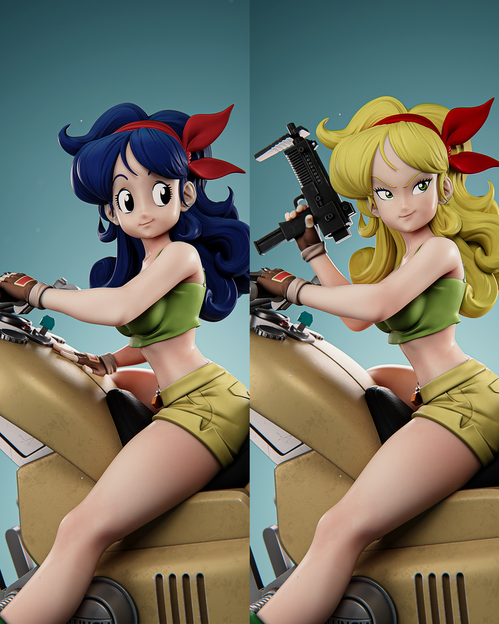 Launch (Lunch) – Dragon Ball Resin Statue | Nice & Mean Version