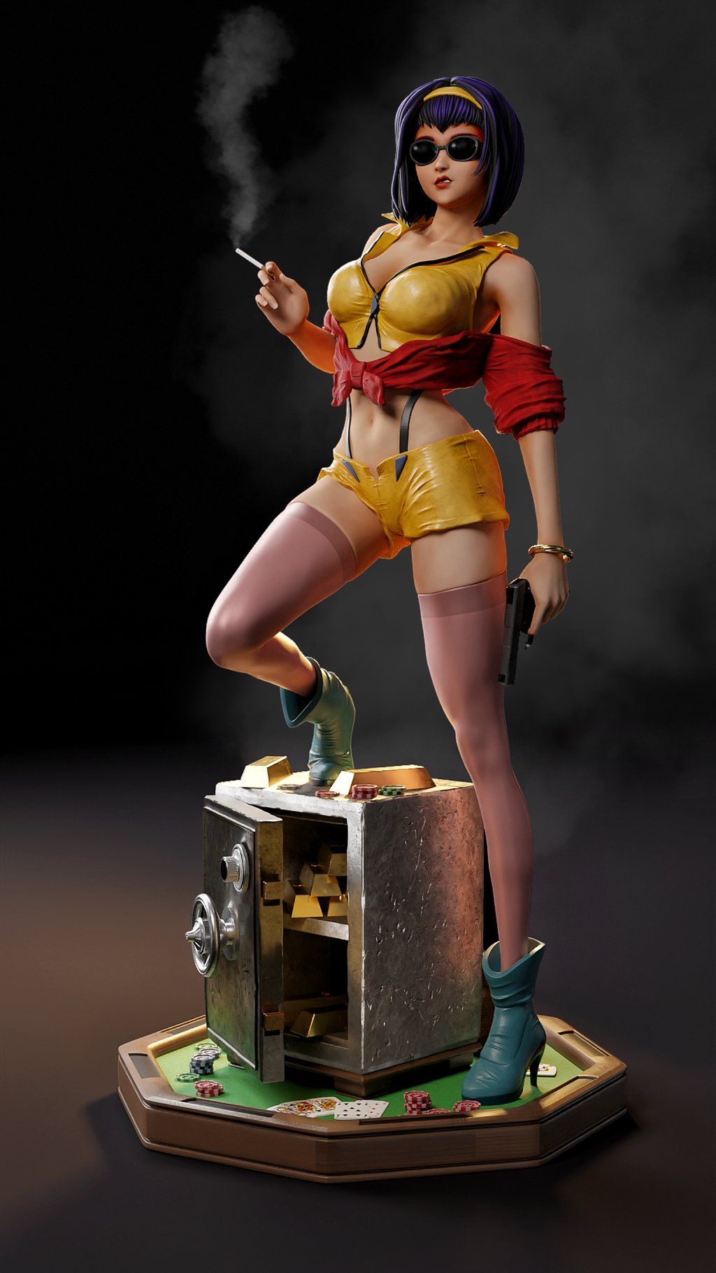 Faye Valentine – Cowboy Bebop – 1:6 Scale Hand-Painted Resin Statue