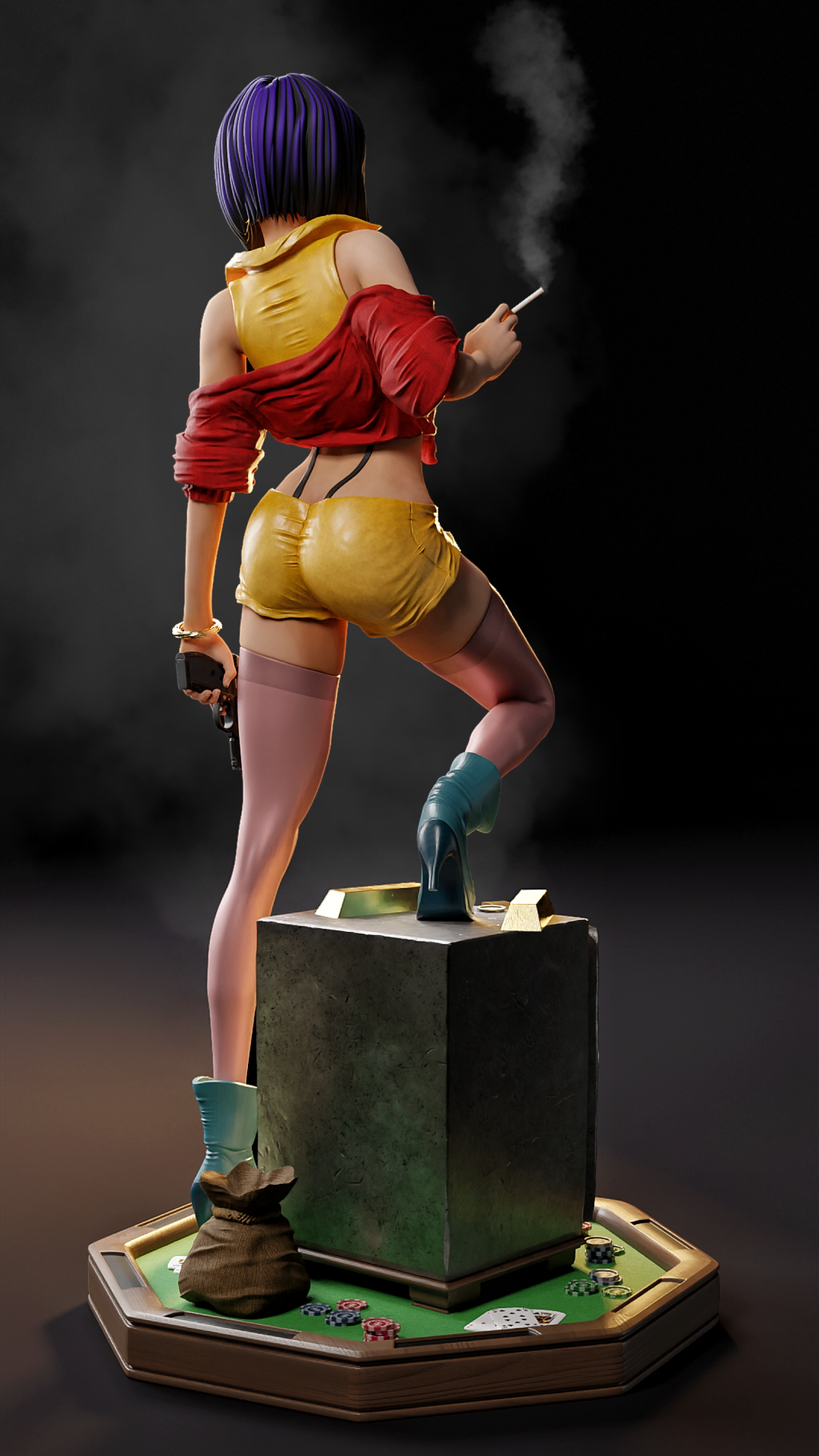 Faye Valentine – Cowboy Bebop – 1:6 Scale Hand-Painted Resin Statue