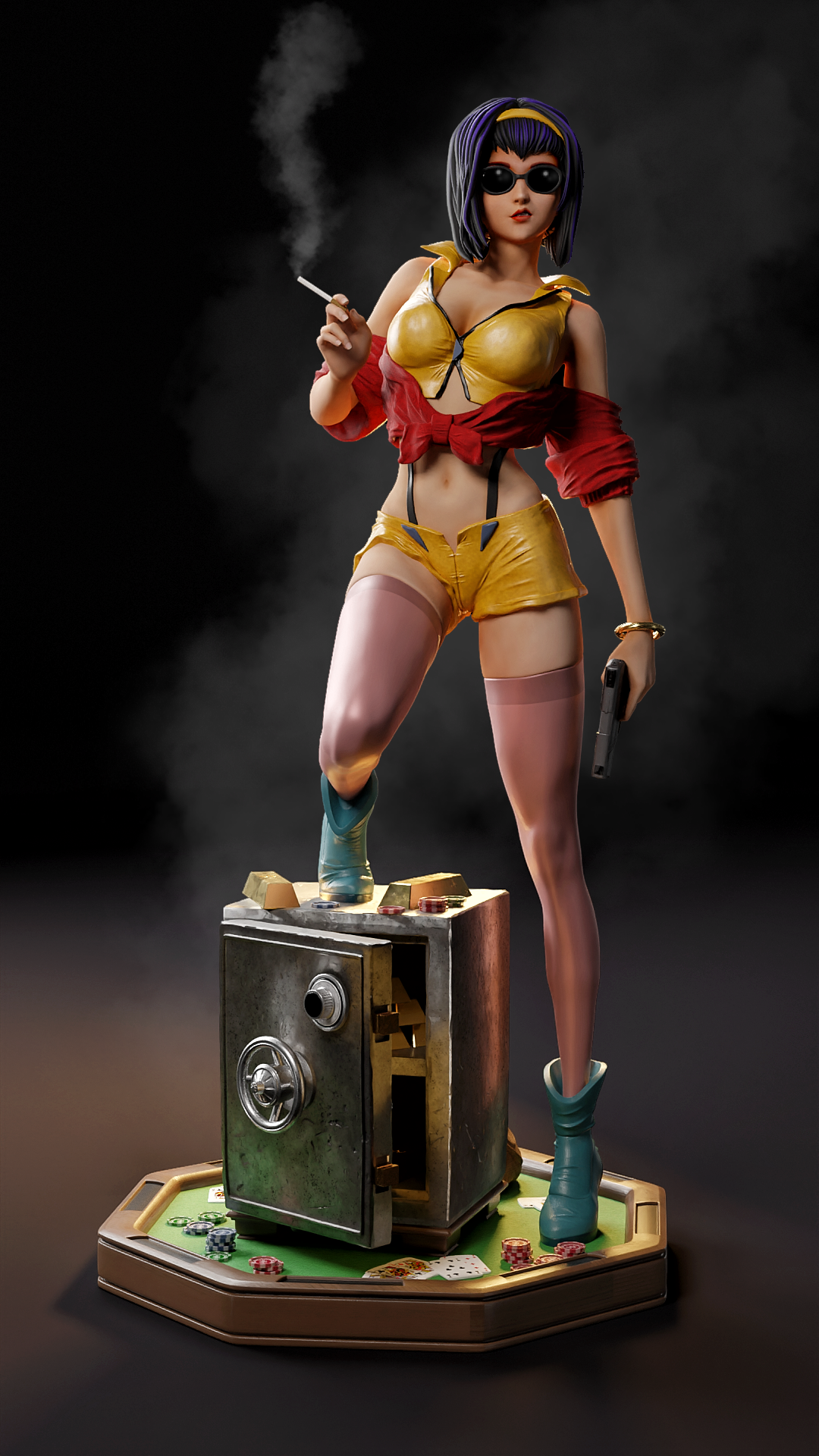 Faye Valentine – Cowboy Bebop – 1:6 Scale Hand-Painted Resin Statue