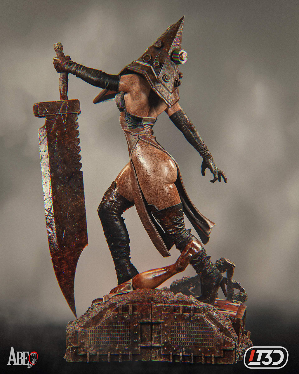 Female Pyramid Head – Silent Hill Inspired 1:6 Scale Hand-Painted Resin Statue