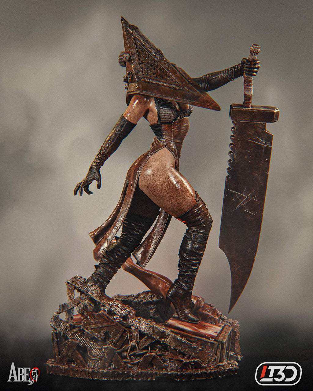 Female Pyramid Head – Silent Hill Inspired 1:6 Scale Hand-Painted Resin Statue