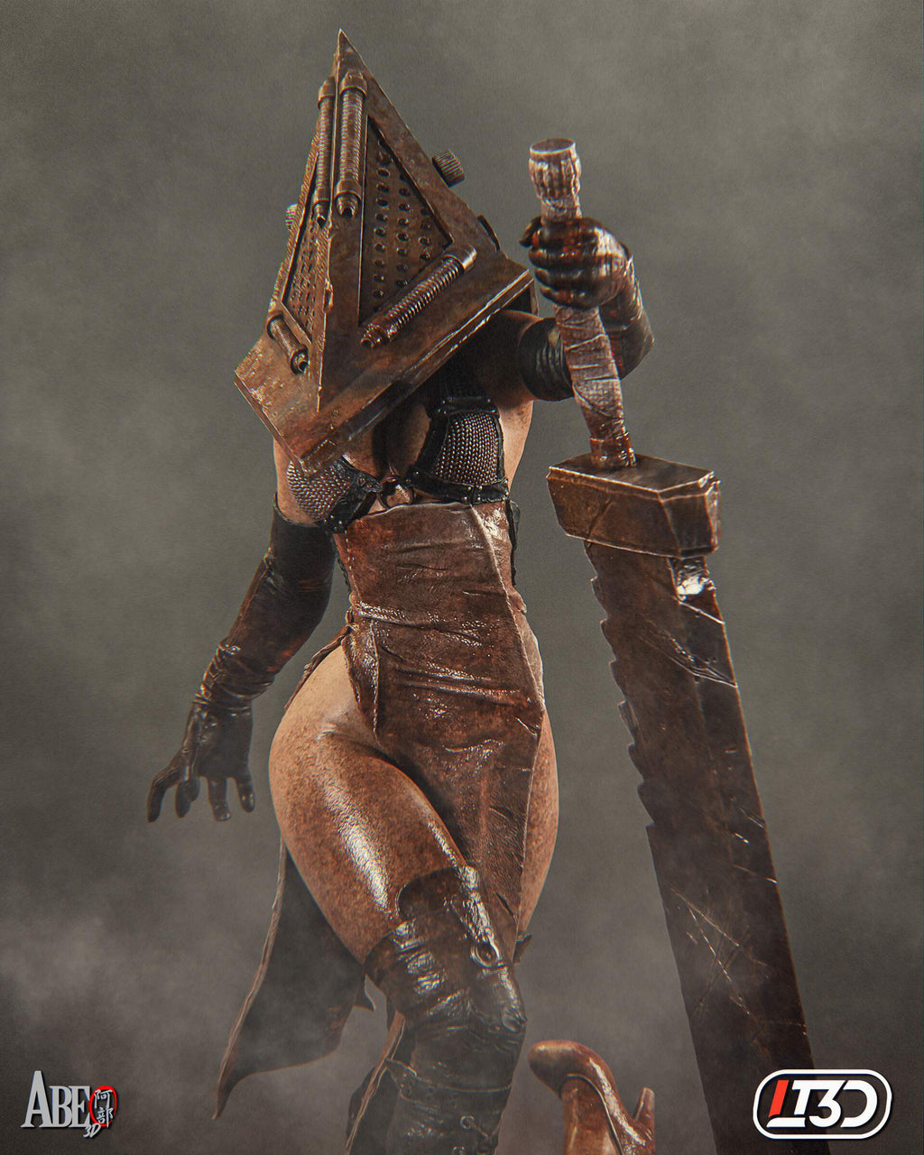 Female Pyramid Head – Silent Hill Inspired 1:6 Scale Hand-Painted Resin Statue