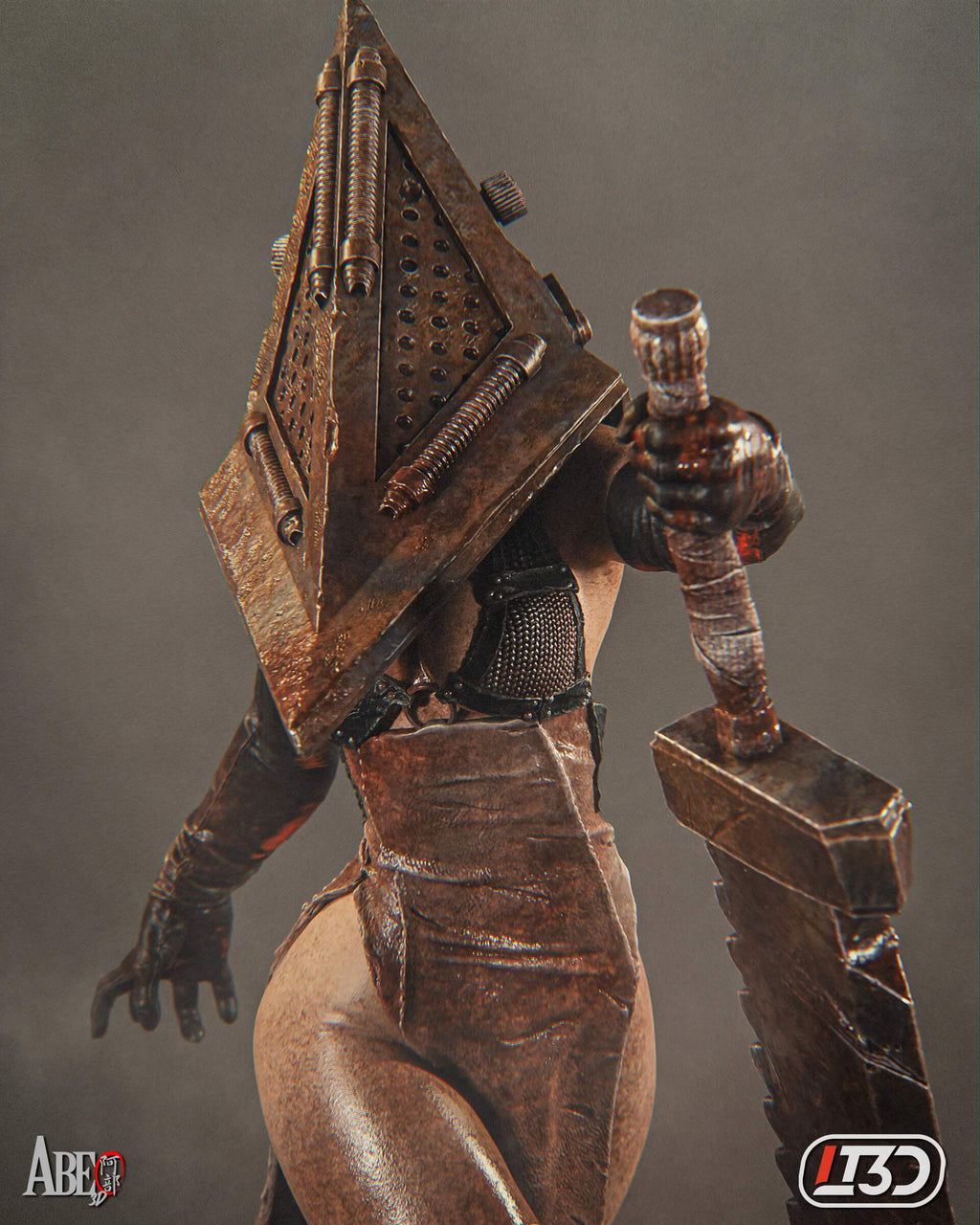 Female Pyramid Head – Silent Hill Inspired 1:6 Scale Hand-Painted Resin Statue