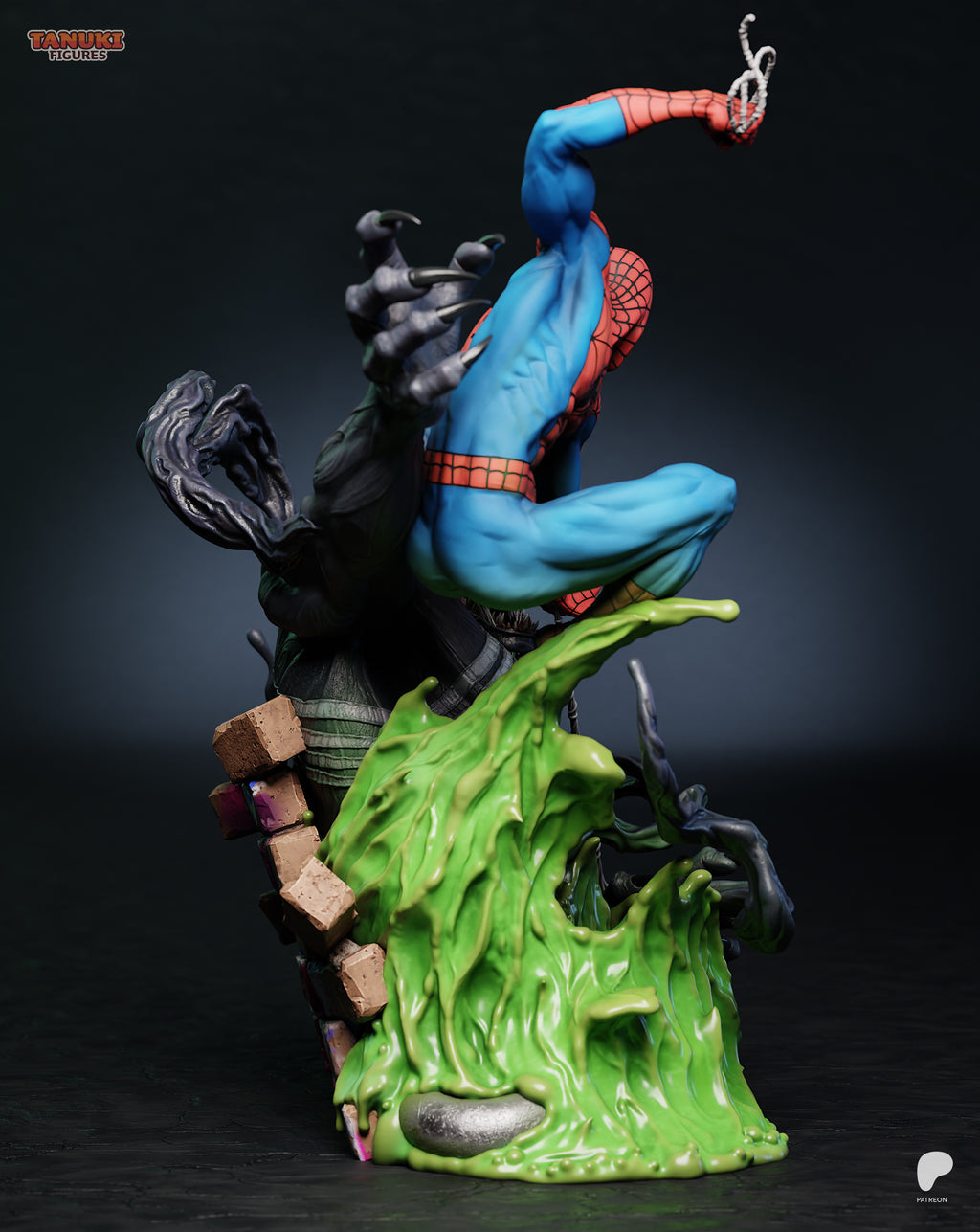 Spider-Man vs. Venom – Marvel – 1:6 Scale Hand-Painted Resin Diorama