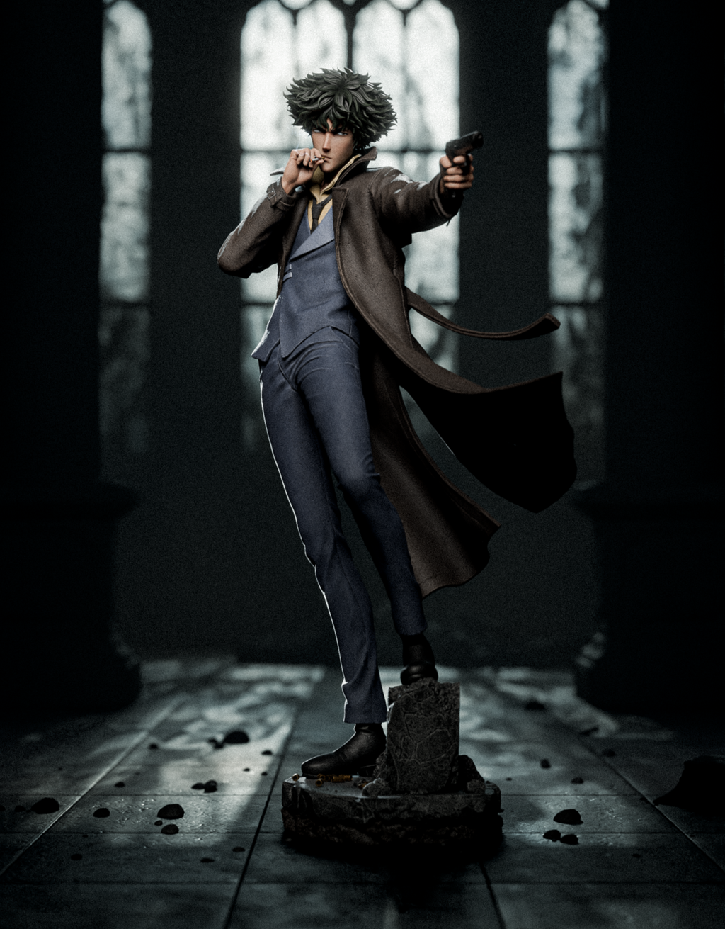Spike Spiegel – Cowboy Bebop – Hand-Painted Resin Statue