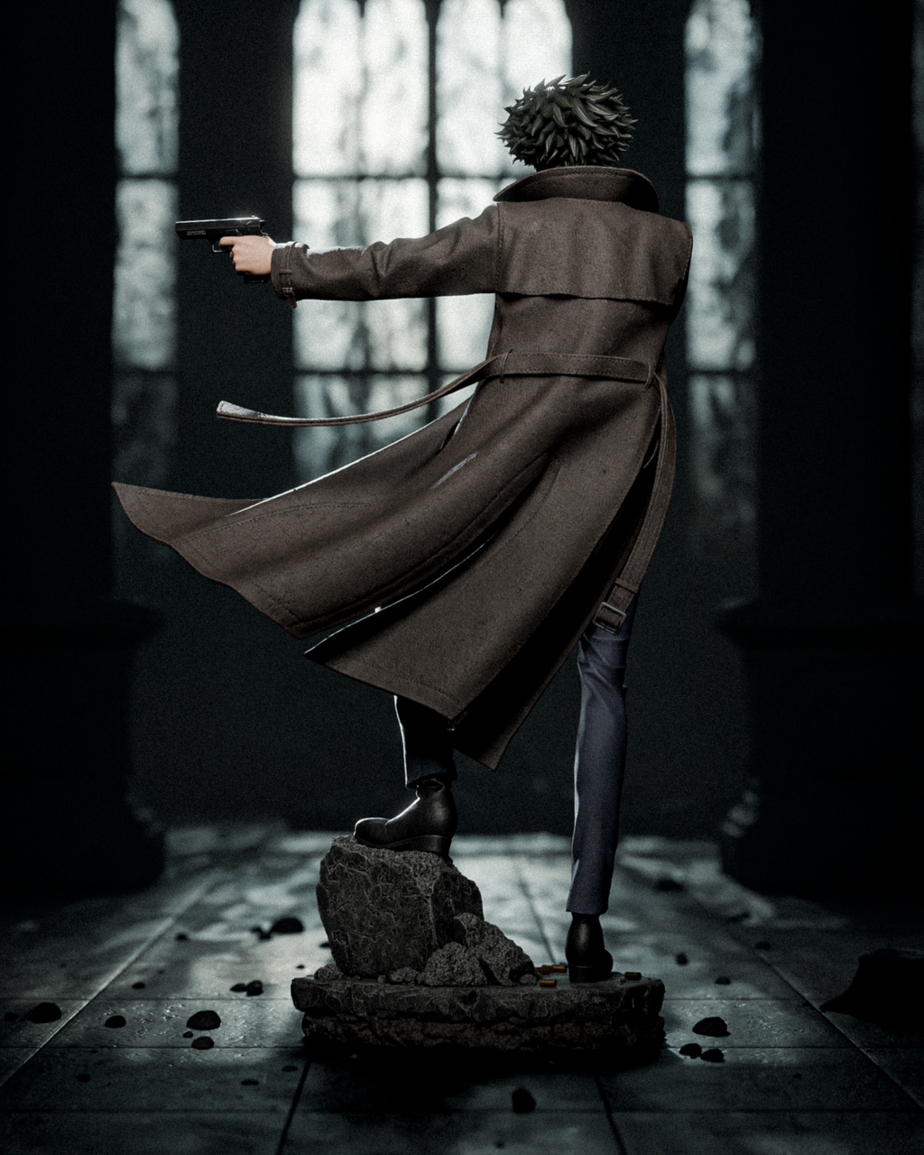 Spike Spiegel – Cowboy Bebop – Hand-Painted Resin Statue