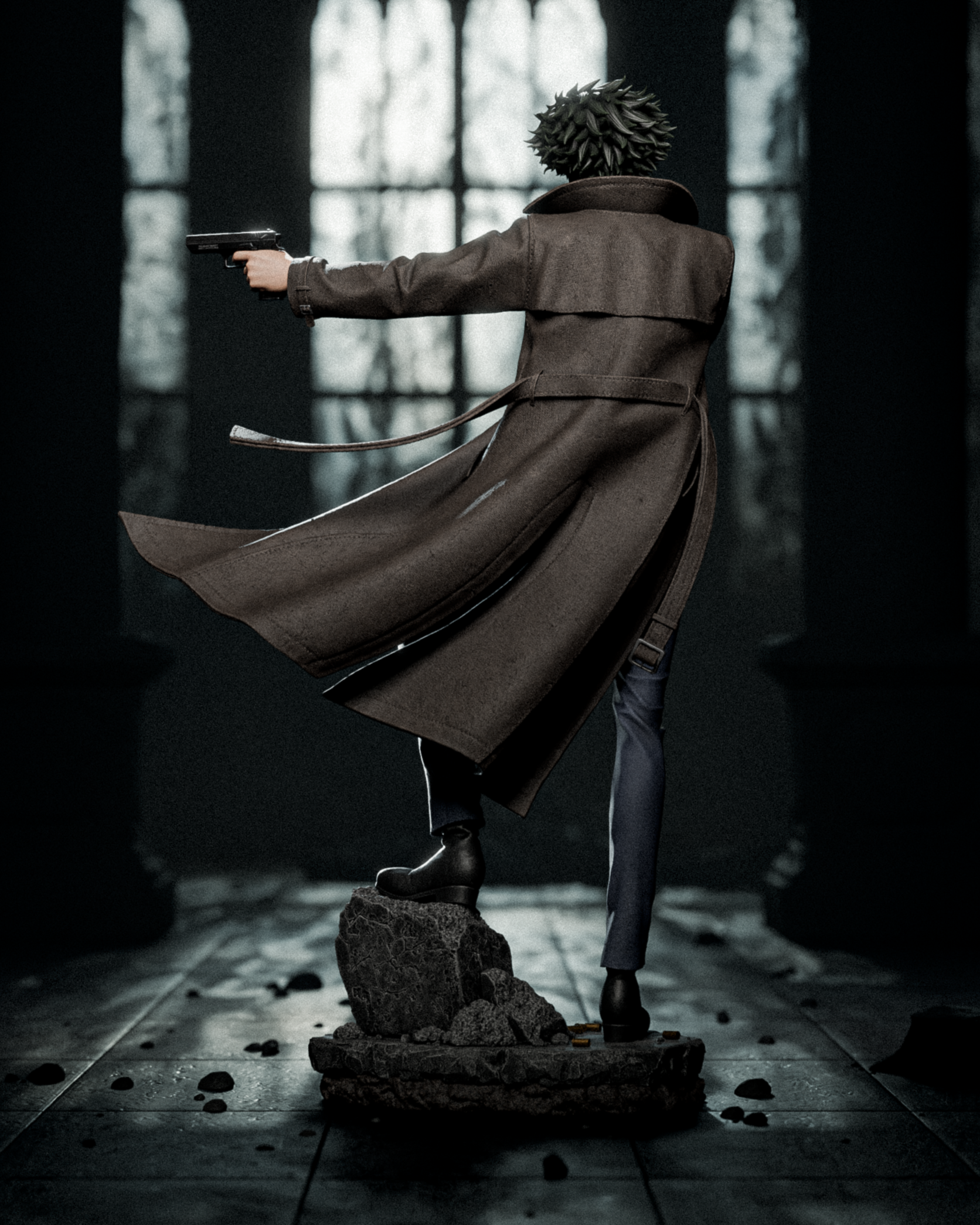 Spike Spiegel – Cowboy Bebop – Hand-Painted Resin Statue