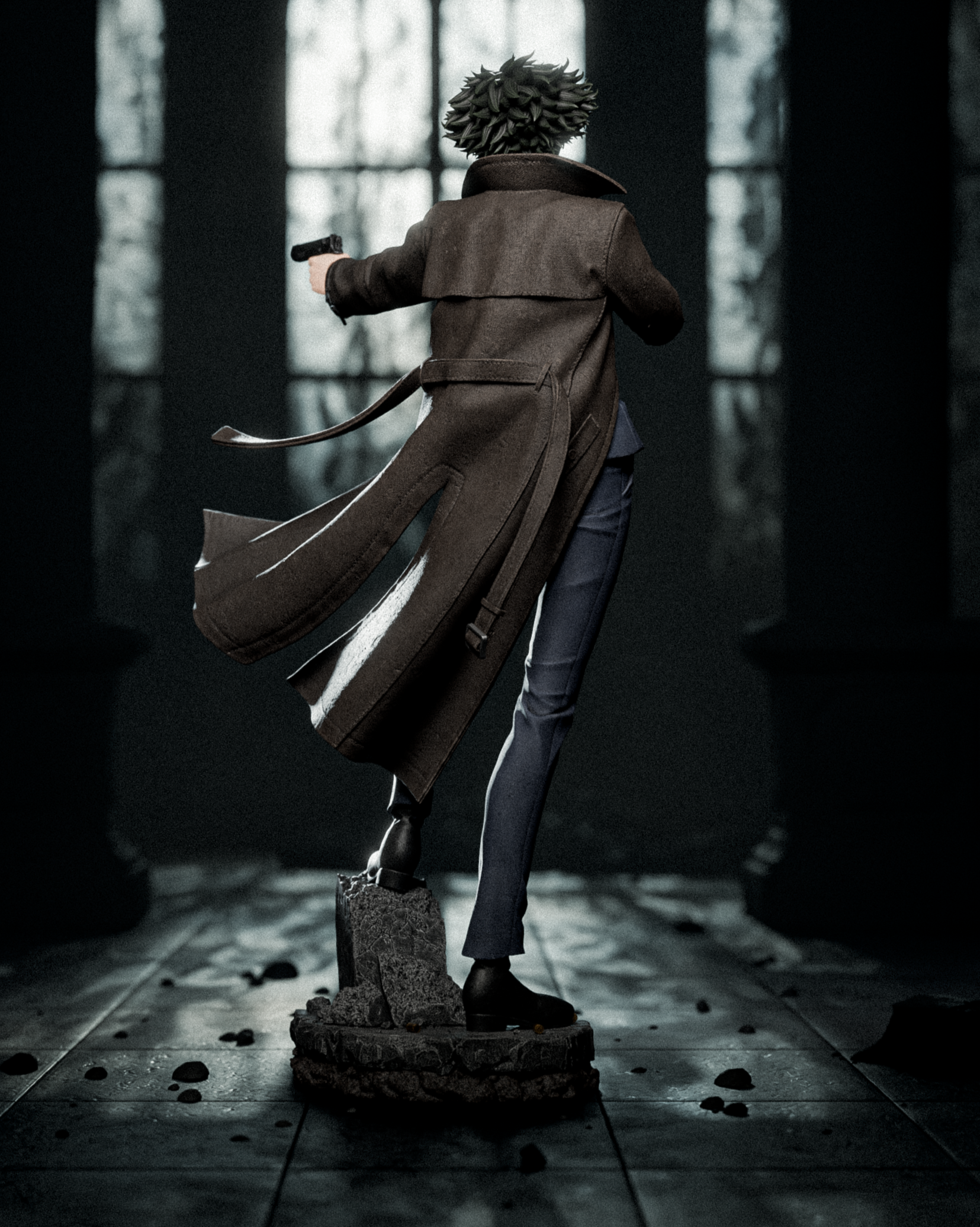 Spike Spiegel – Cowboy Bebop – Hand-Painted Resin Statue
