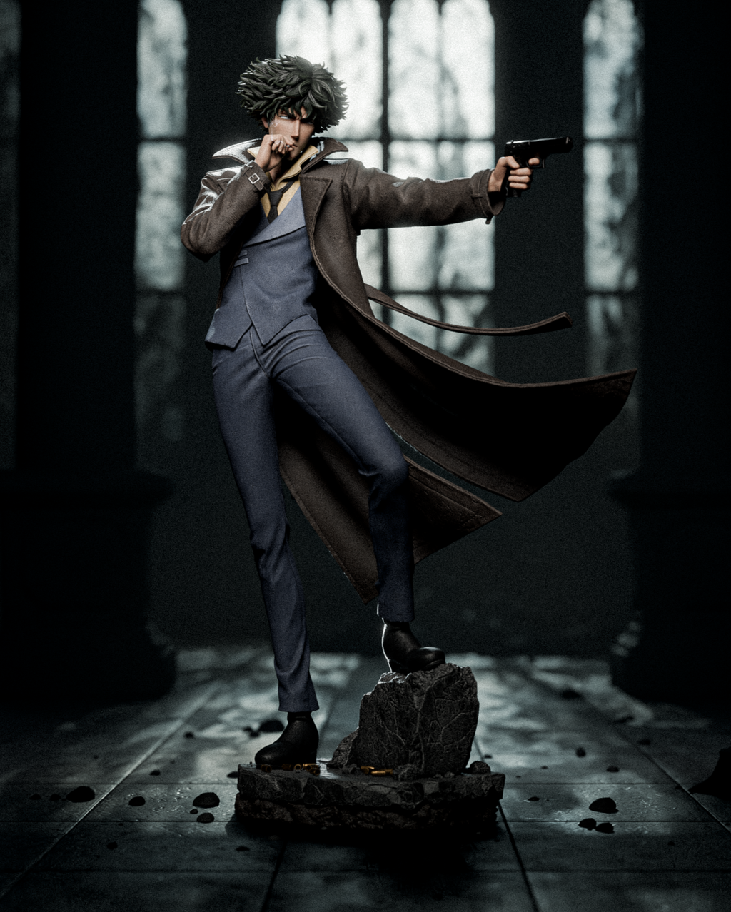 Spike Spiegel – Cowboy Bebop – Hand-Painted Resin Statue