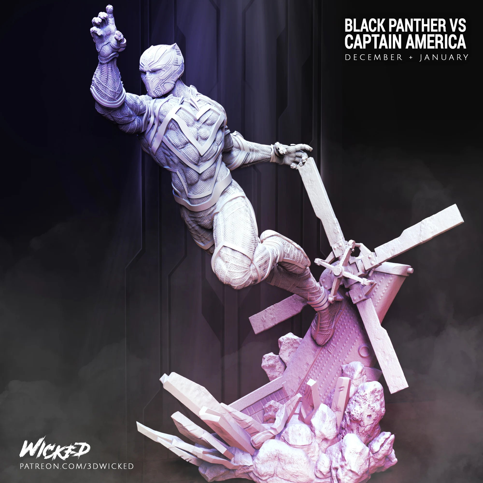 Black Panther – Marvel – 1:6 Scale Hand-Painted Resin Statue