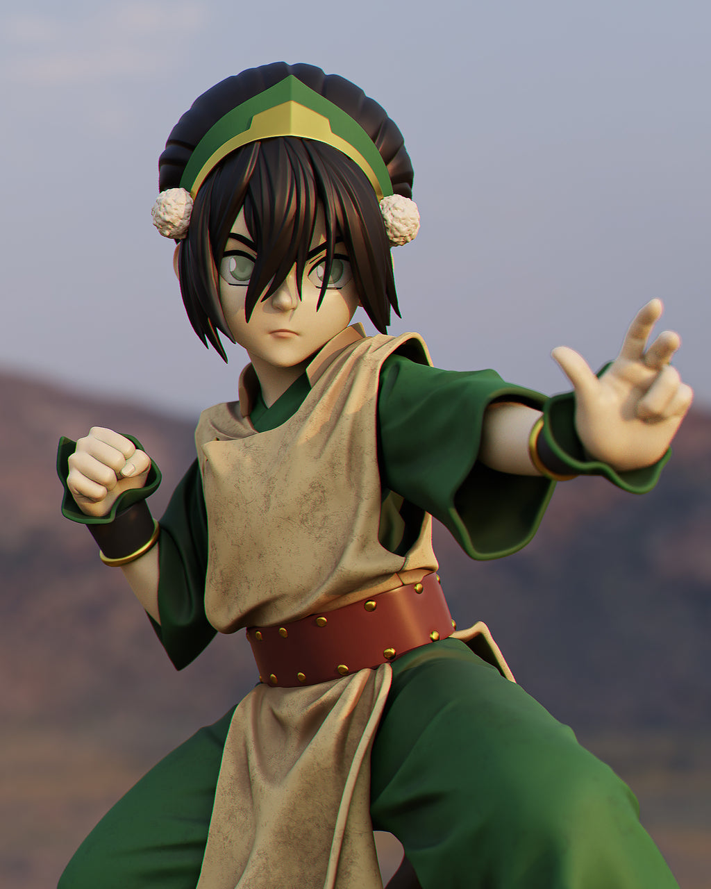 Toph Beifong – Avatar: The Last Airbender – 1:6 Scale Hand-Painted Resin Statue