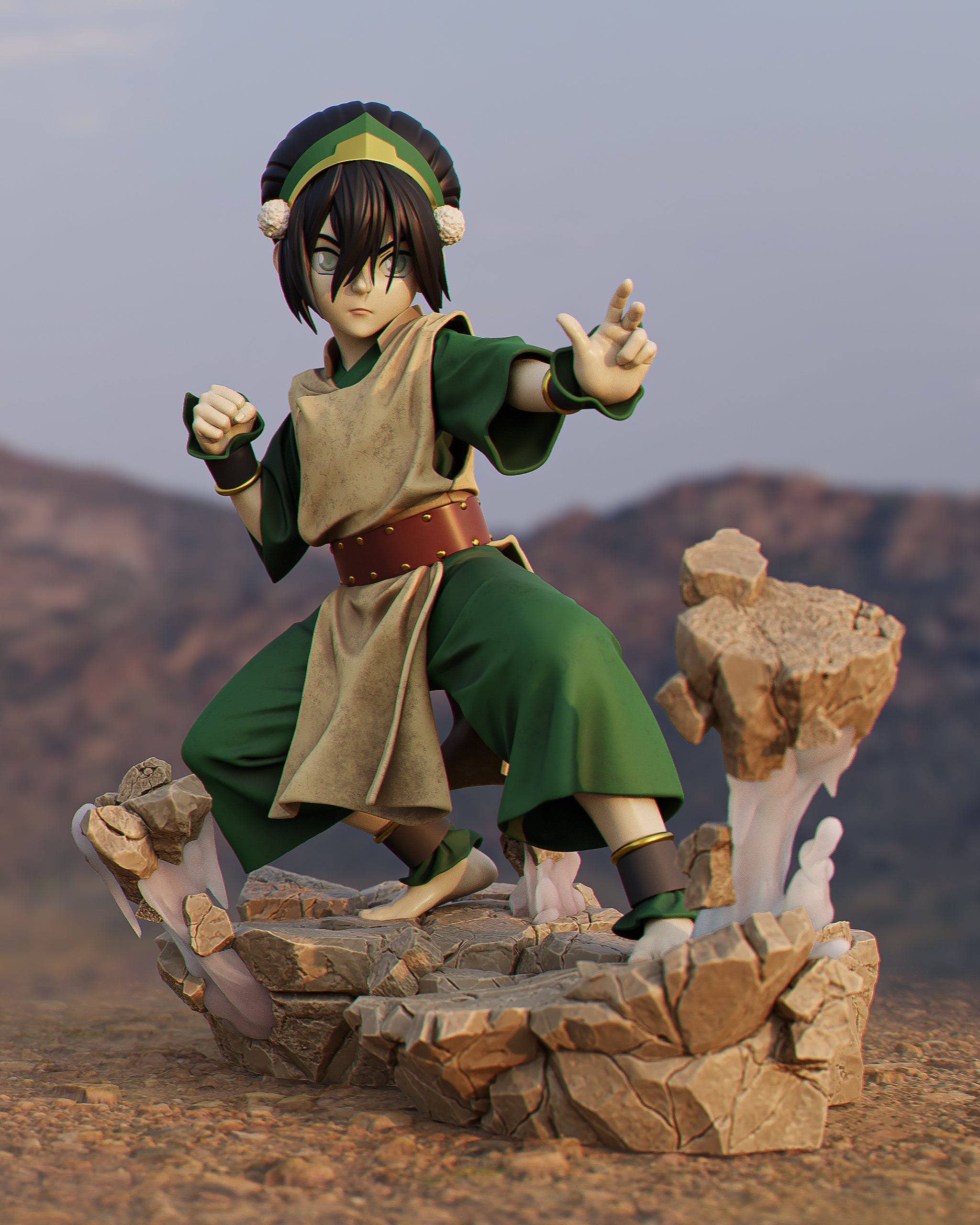 Toph Beifong – Avatar: The Last Airbender – 1:6 Scale Hand-Painted Resin Statue