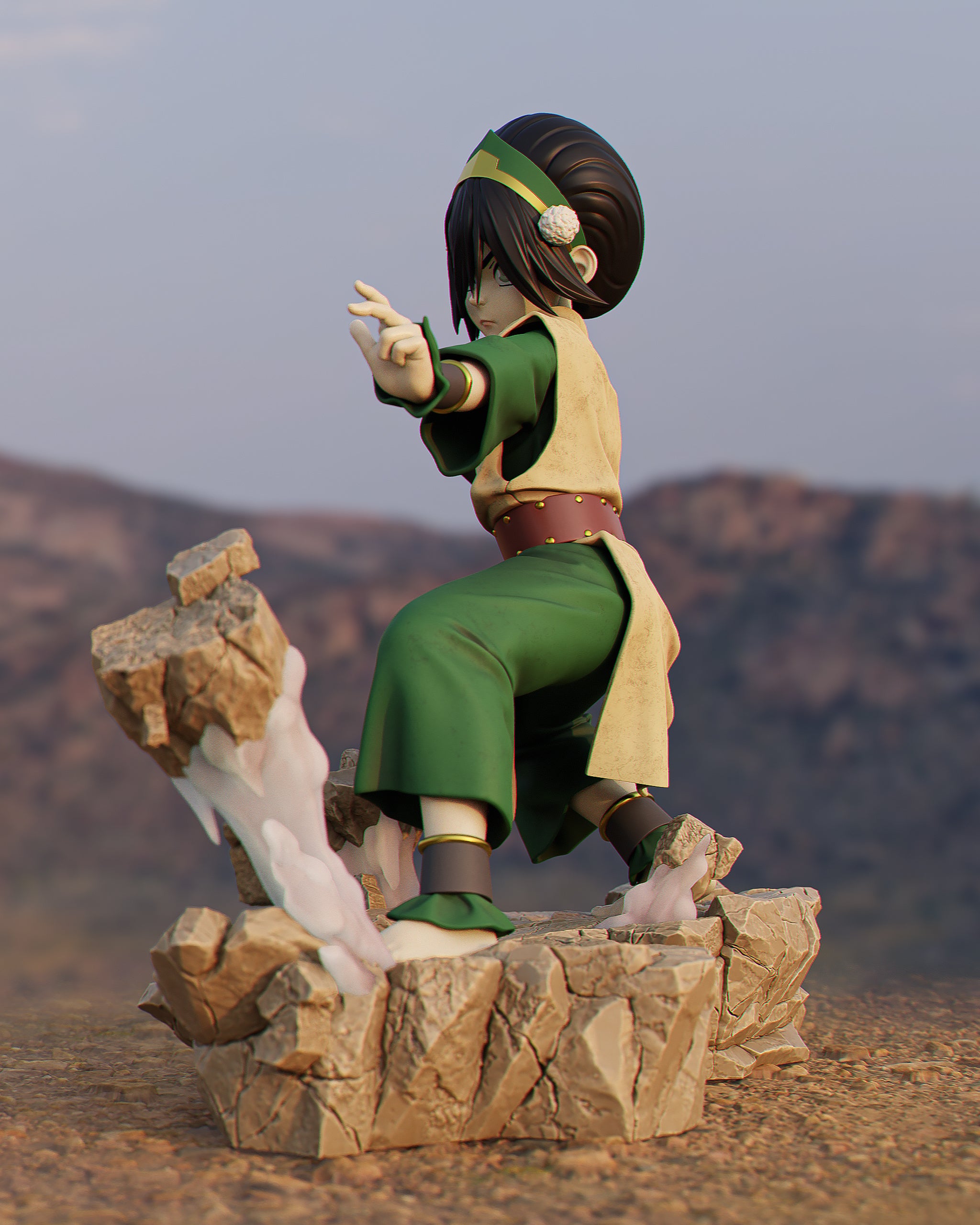 Toph Beifong – Avatar: The Last Airbender – 1:6 Scale Hand-Painted Resin Statue